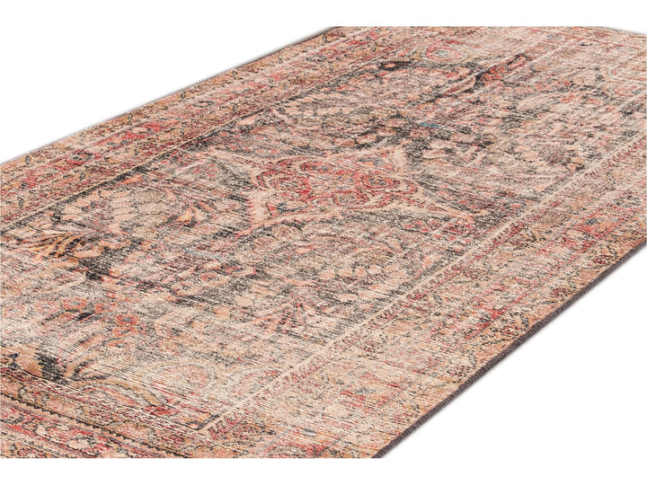 Vintage Distressed Handmade Multicolor Wool Runner