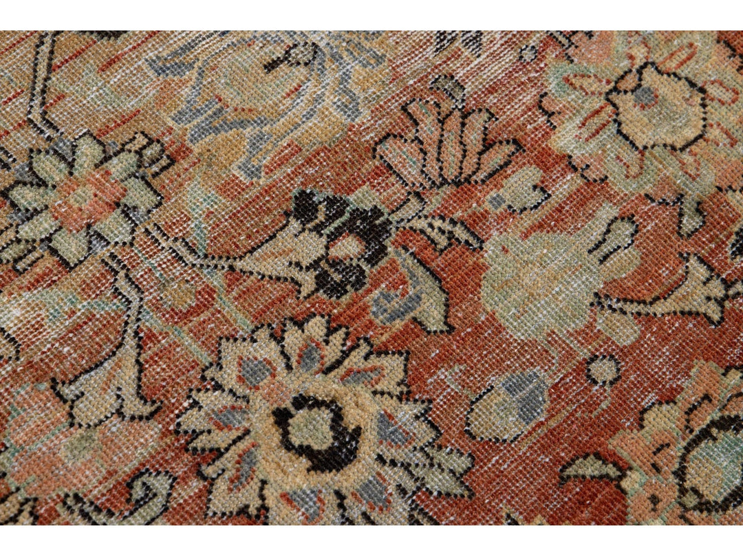 Antique Mahal Square Wool Rug 9 X 9