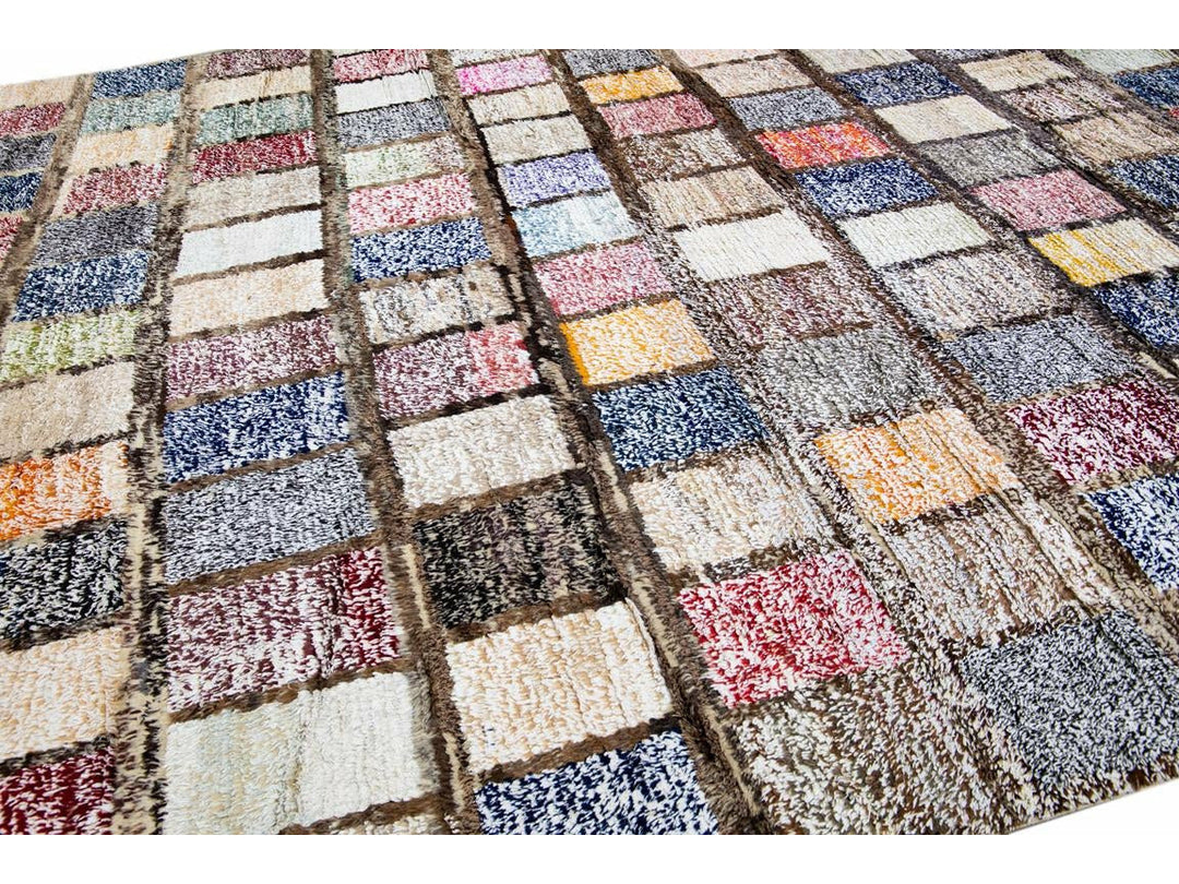 Modern Turkish Tulu Wool Rug 10 X 15