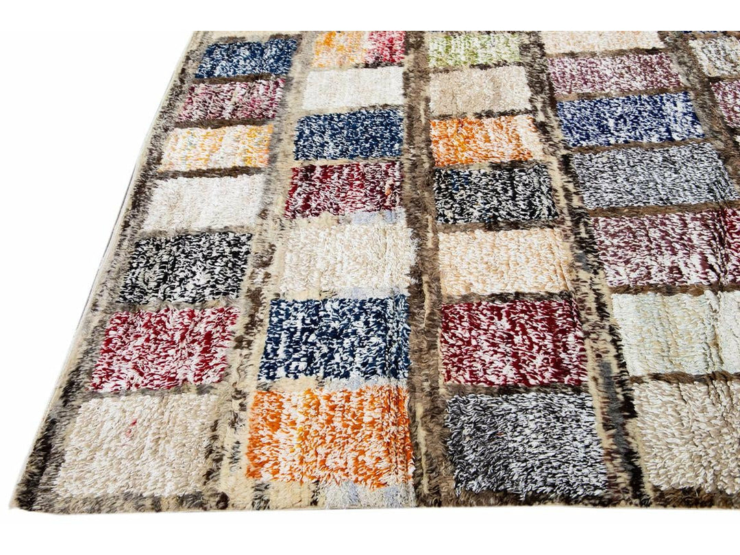 Modern Turkish Tulu Wool Rug 10 X 15