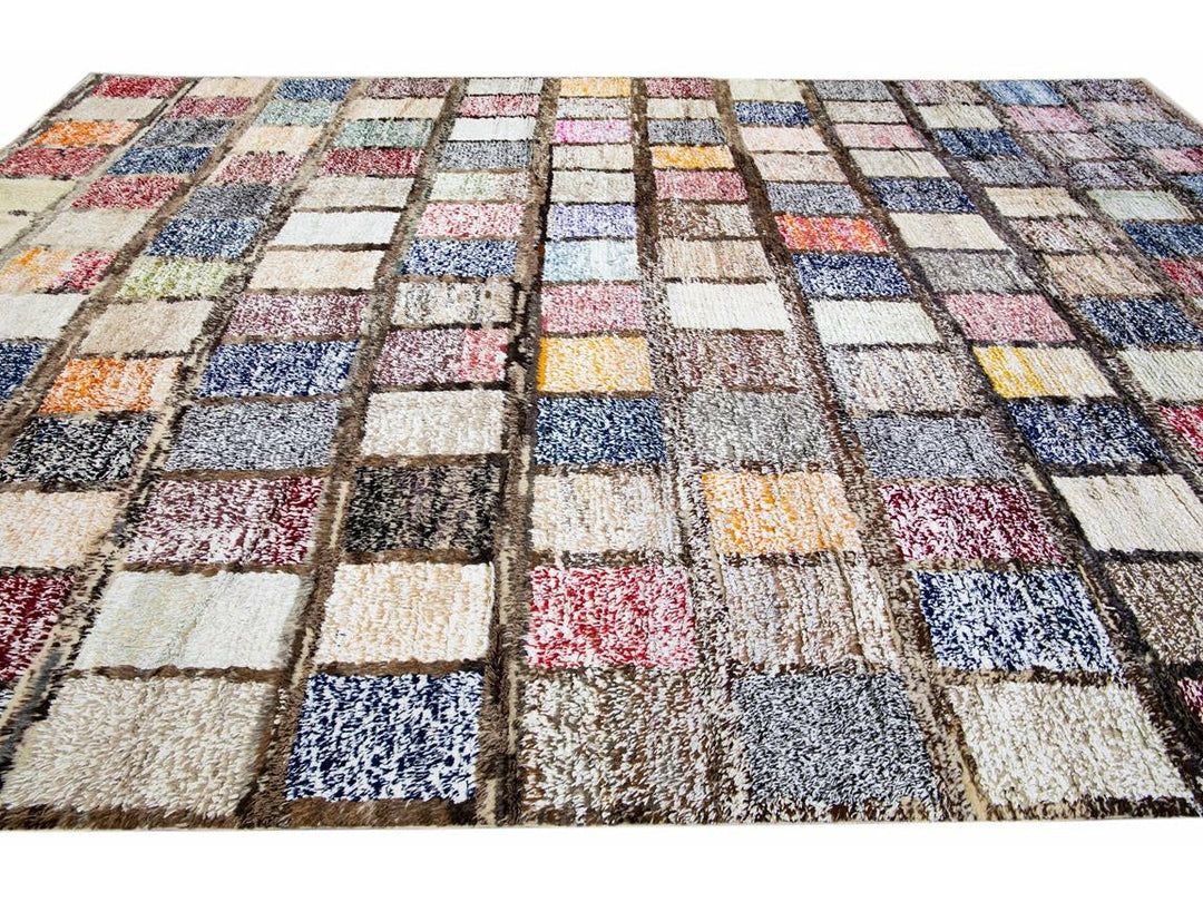 Modern Turkish Tulu Wool Rug 10 X 15