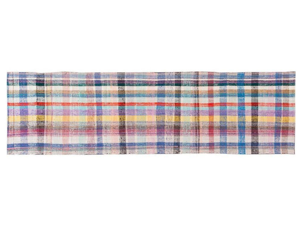 Vintage Flat-Weave Wool Runner 4 X 13