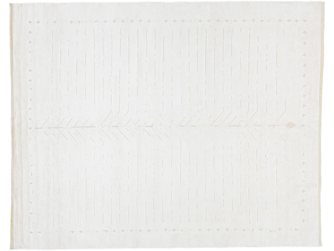 Modern Moroccan Wool Rug 8 X 10