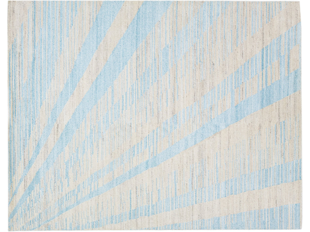 Modern Moroccan Wool Rug 8 X 10