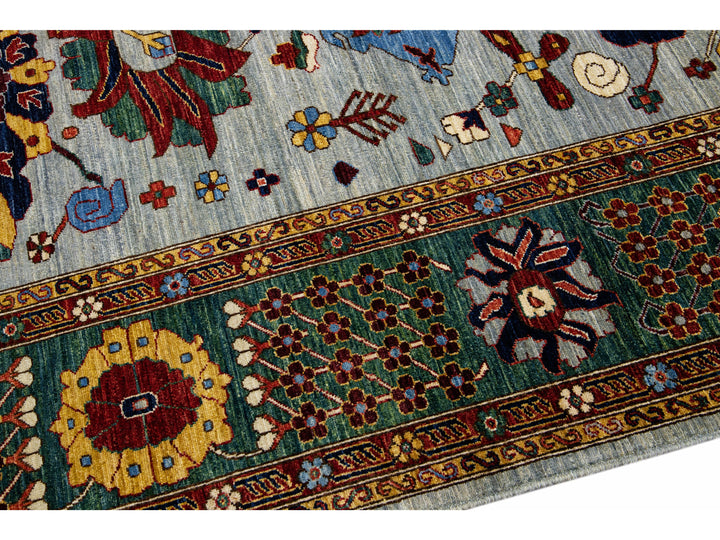 Modern Serapi Wool Rug 9 X 12