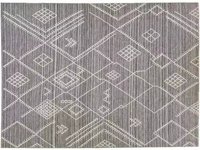 Modern Flaweave Wool Rug 10 X 14