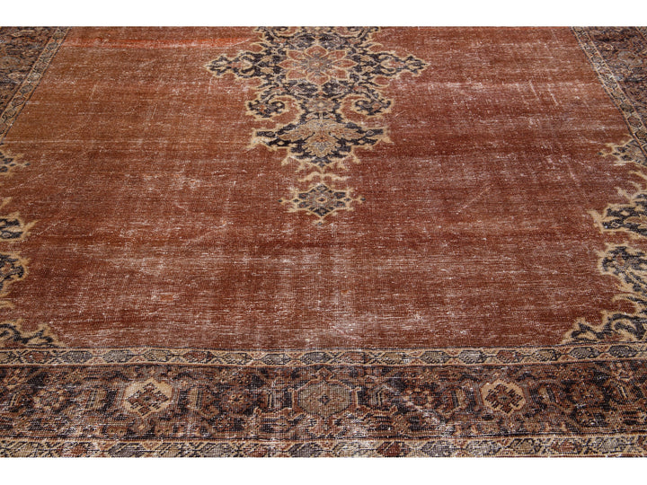 Antique Tabriz Wool Rug 10 X 12