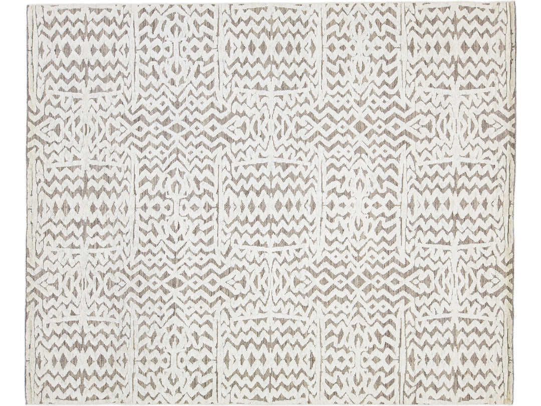 Modern Moroccan Wool Rug 8 X 10