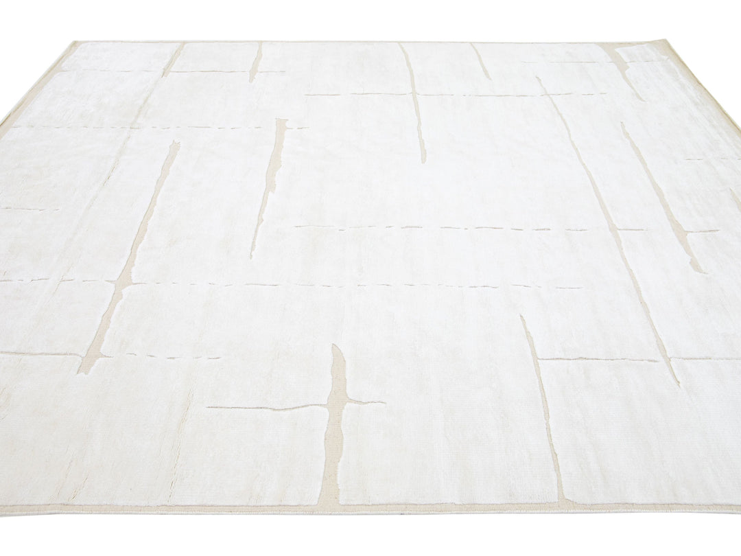 Modern Moroccan Wool Rug 8 X 10