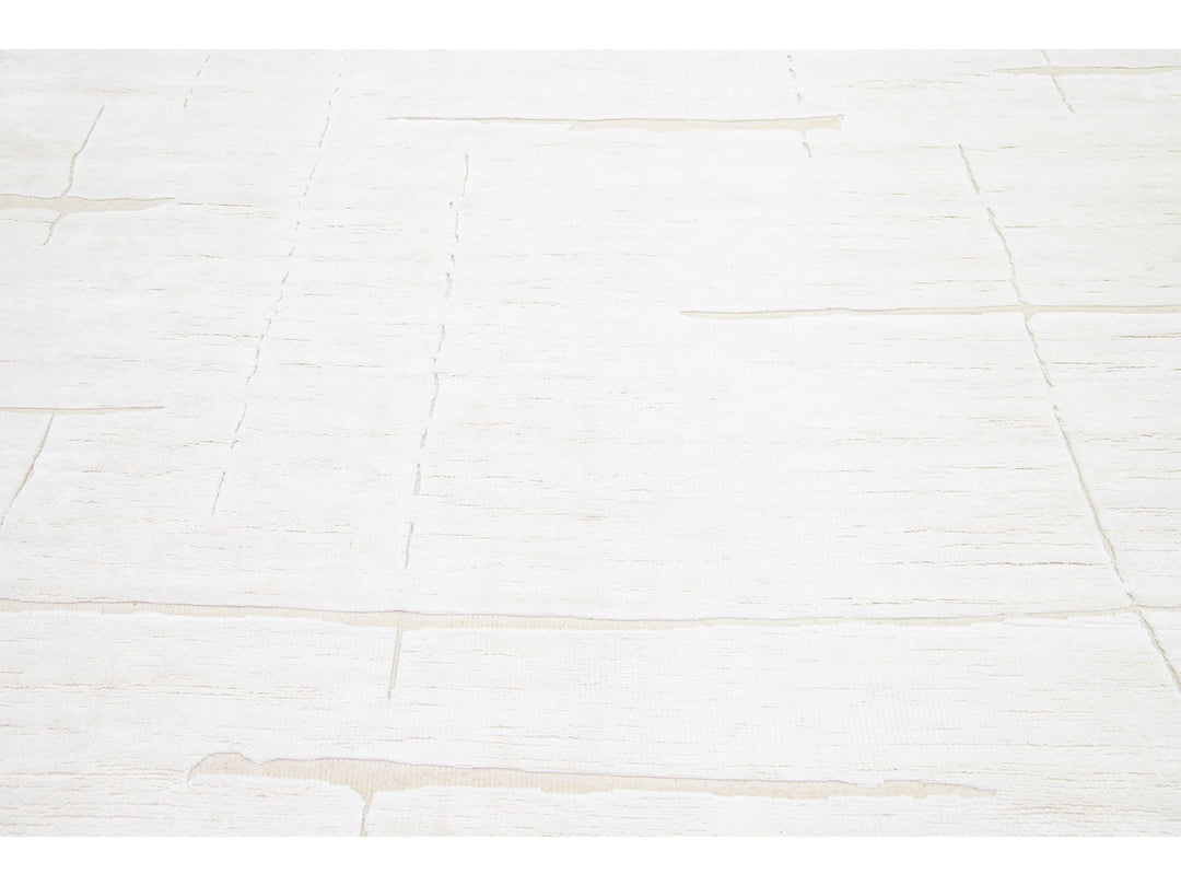 Modern Moroccan Wool Rug 8 X 10
