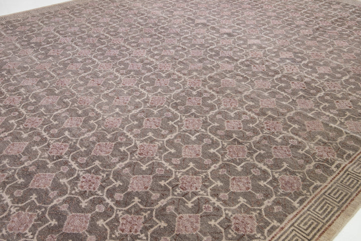 Modern Khotan Wool Rug 12 X 15