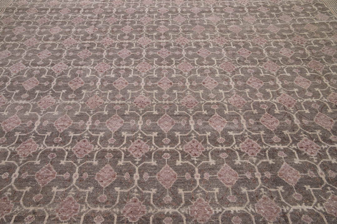 Modern Khotan Wool Rug 12 X 15