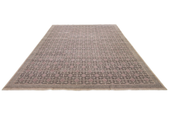 Modern Khotan Wool Rug 12 X 15