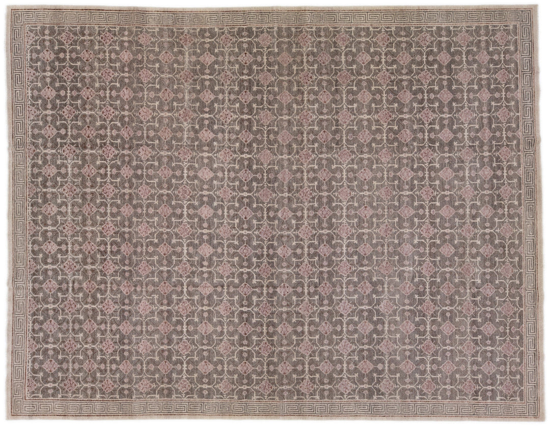 Modern Khotan Wool Rug 12 X 15