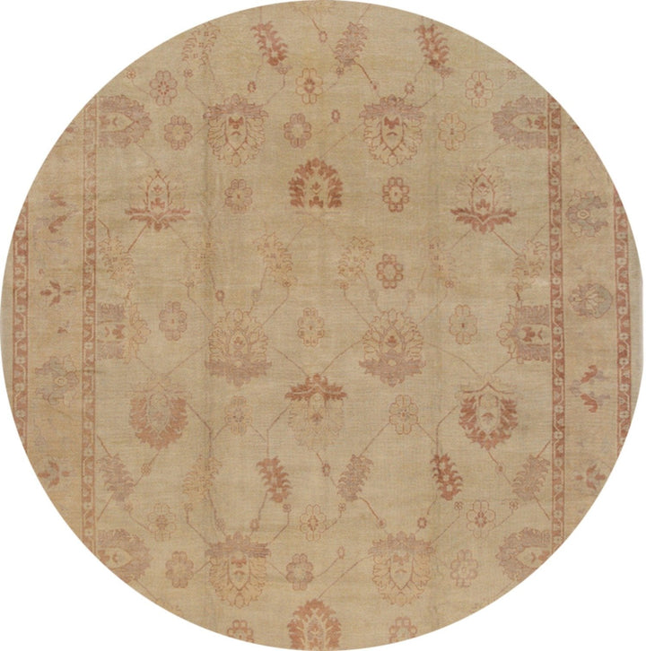 21st Century Contemporary Turkish Oushak Rug 12 X 19
