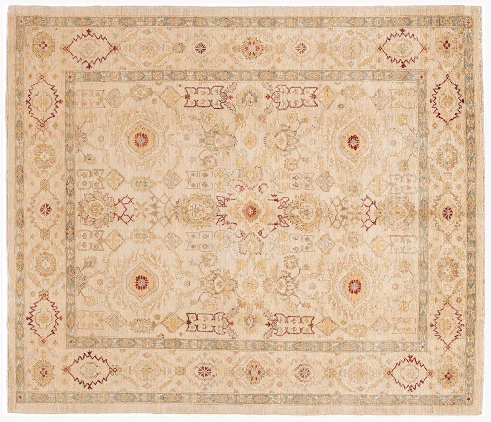 21st Century Contemporary Peshawar Wool Rug 8 X 10
