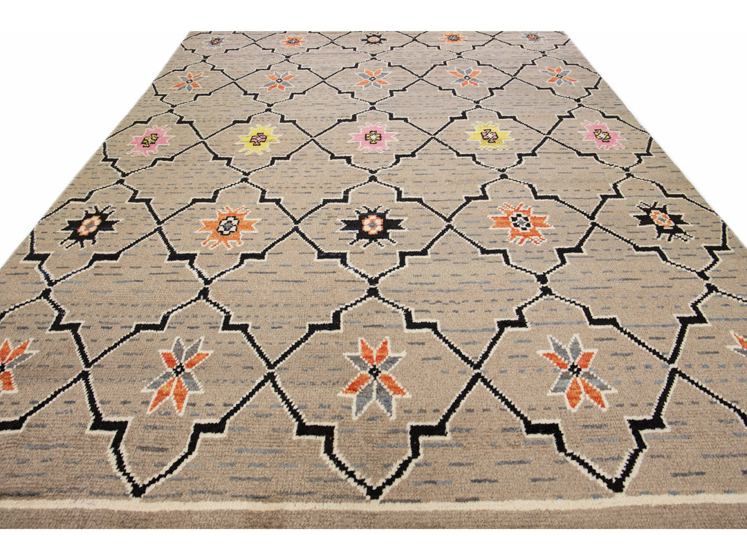 Modern Moroccan Wool Rug 10 X 15