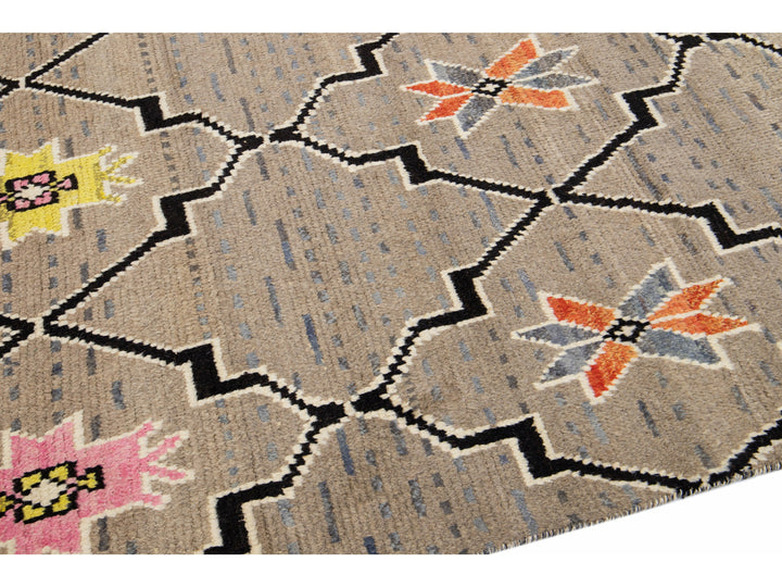 Modern Moroccan Wool Rug 10 X 15