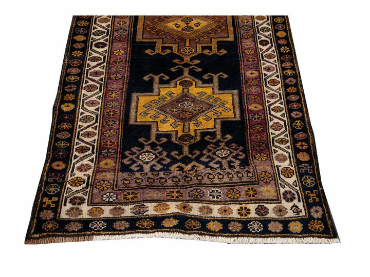 Vintage Azeri Wool Runner 4 X 10