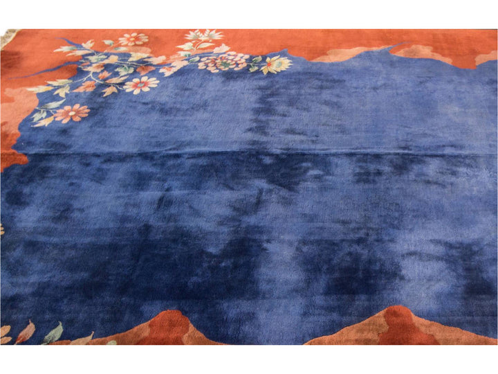 Antique Chinese Peking Wool Rug 9 X 11