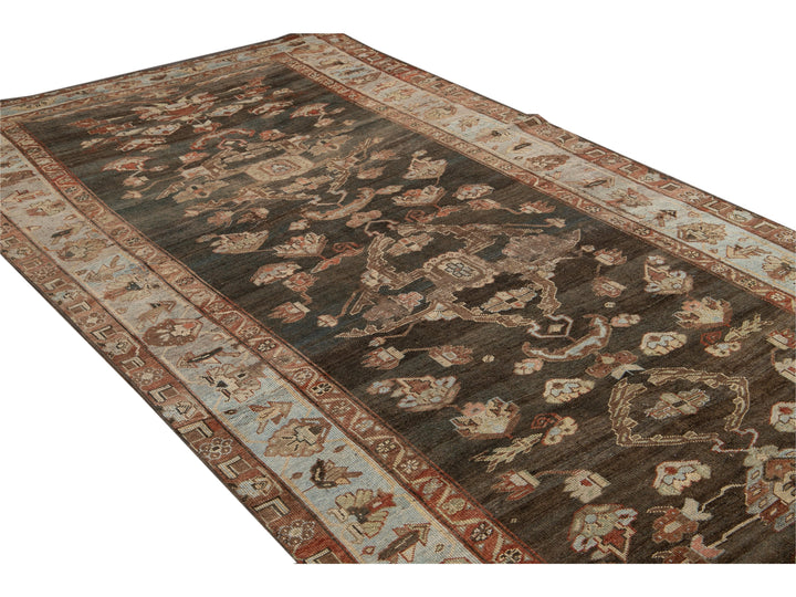 Antique Bidjar Wool Runner 5 X 10