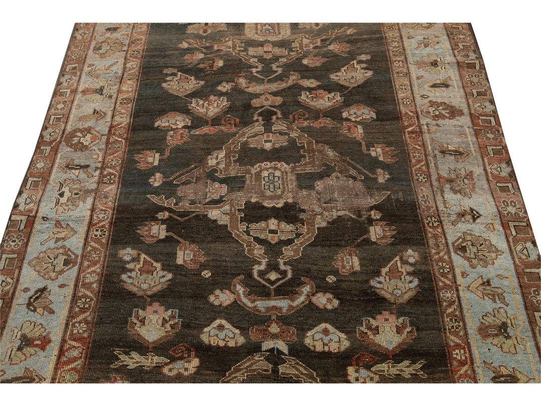 Antique Bidjar Wool Runner 5 X 10