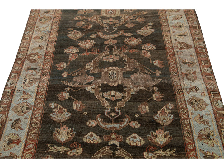 Antique Bidjar Wool Runner 5 X 10