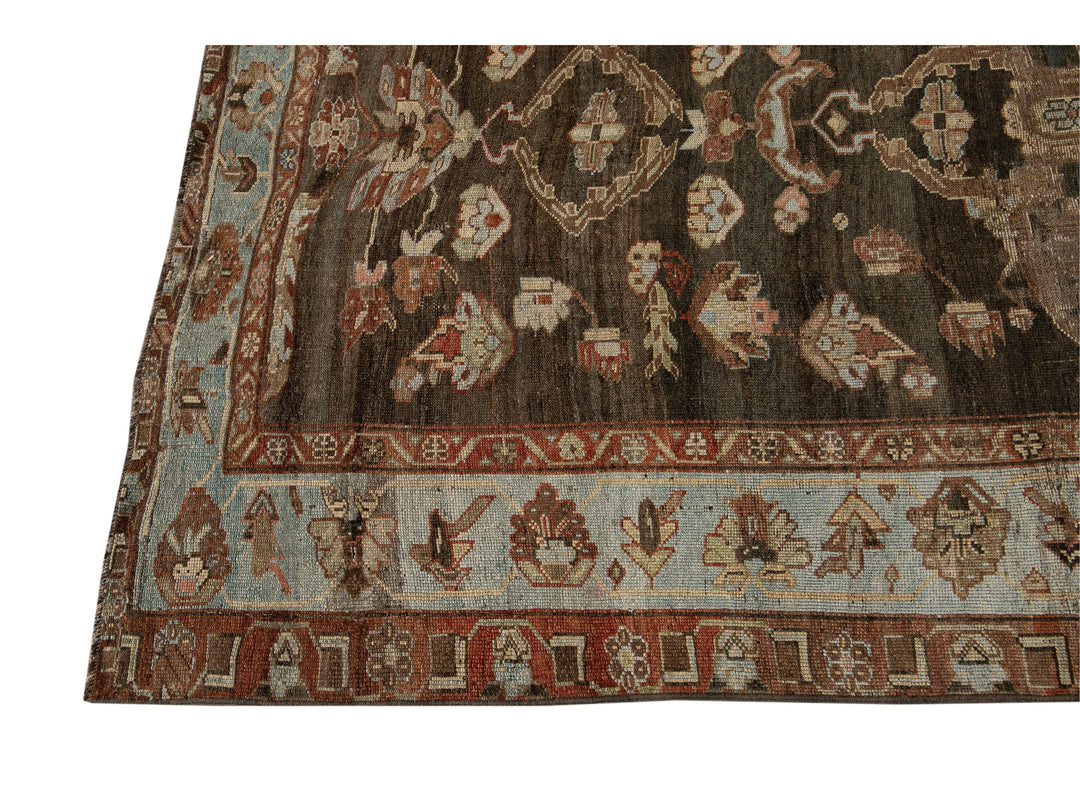 Antique Bidjar Wool Runner 5 X 10