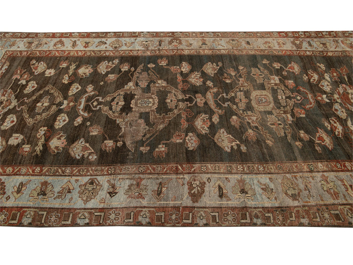 Antique Bidjar Wool Runner 5 X 10