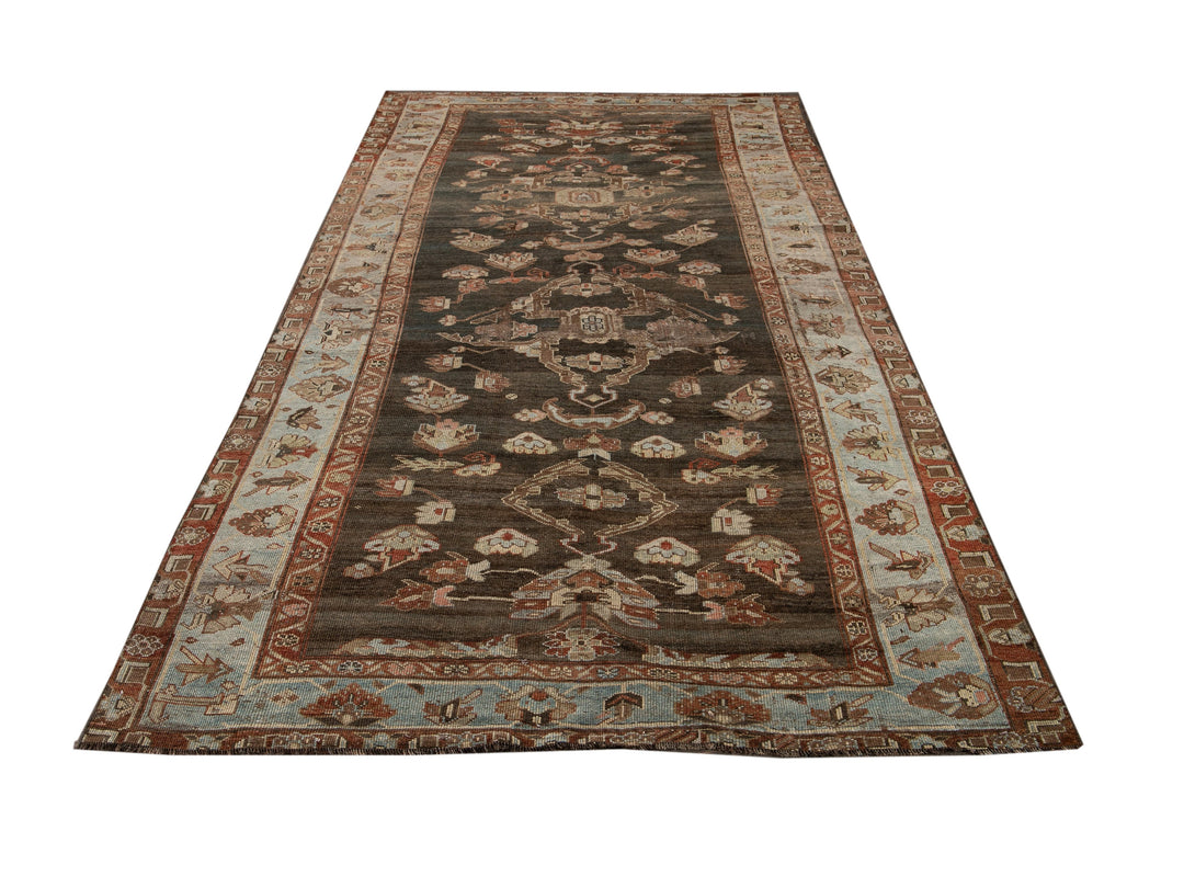 Antique Bidjar Wool Runner 5 X 10