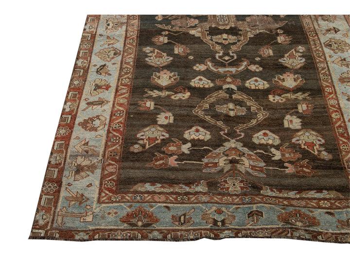 Antique Bidjar Wool Runner 5 X 10