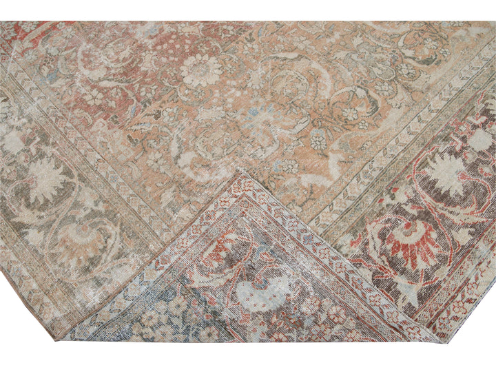 Antique Shabby Chic Mahal Wool Rug 10 X 14