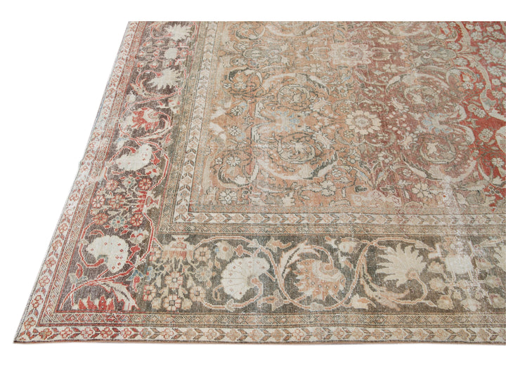 Antique Shabby Chic Mahal Wool Rug 10 X 14