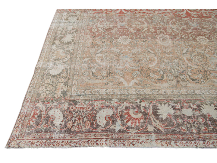 Antique Shabby Chic Mahal Wool Rug 10 X 14