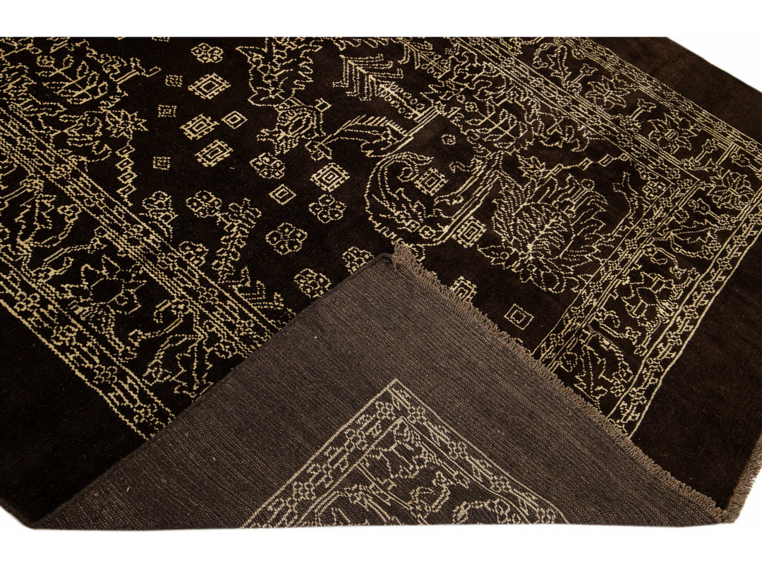 Modern Transitional Revival Wool Rug 7 X 10