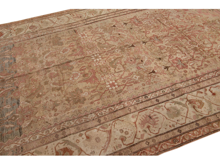 Antique Malayer Wool Rug 7 X 13