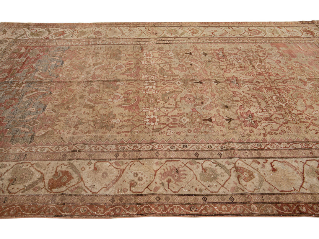 Antique Malayer Wool Rug 7 X 13