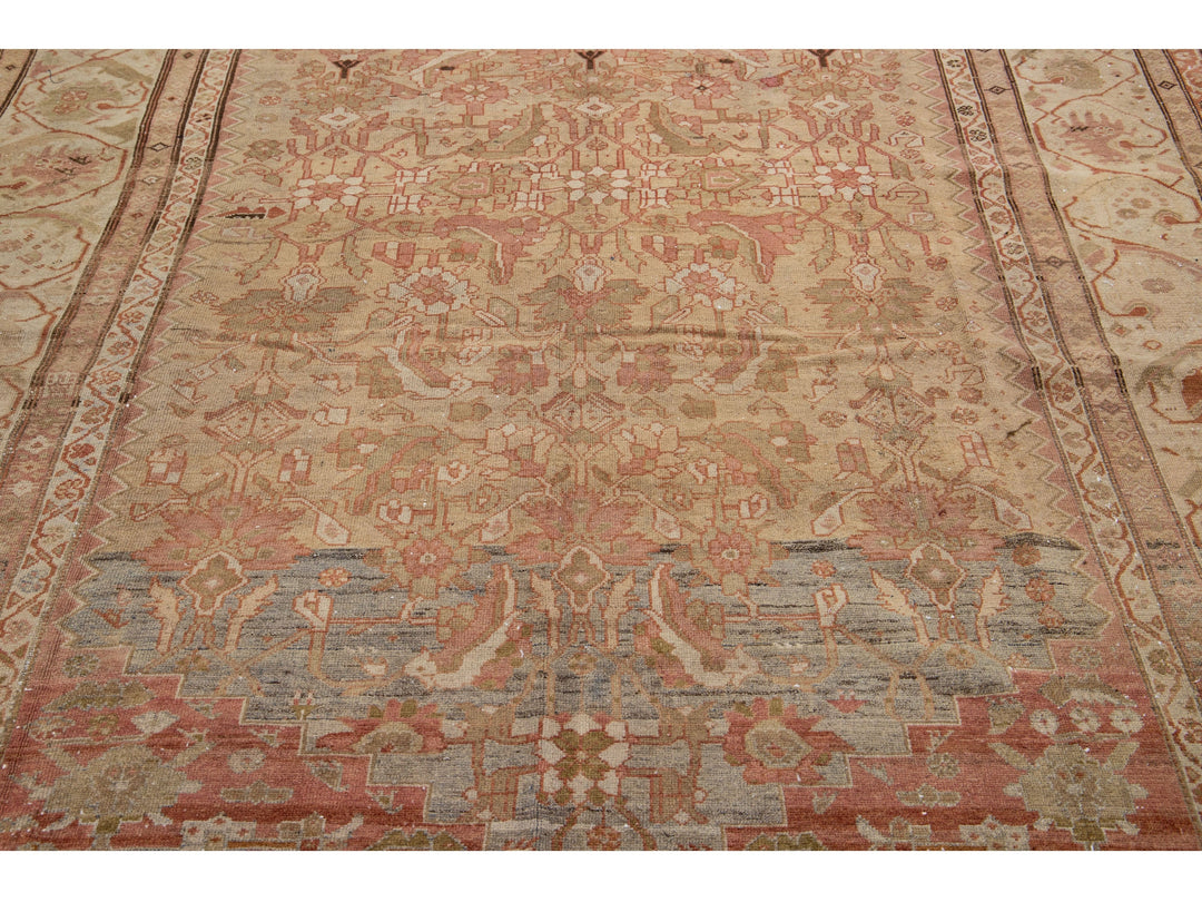 Antique Malayer Wool Rug 7 X 13