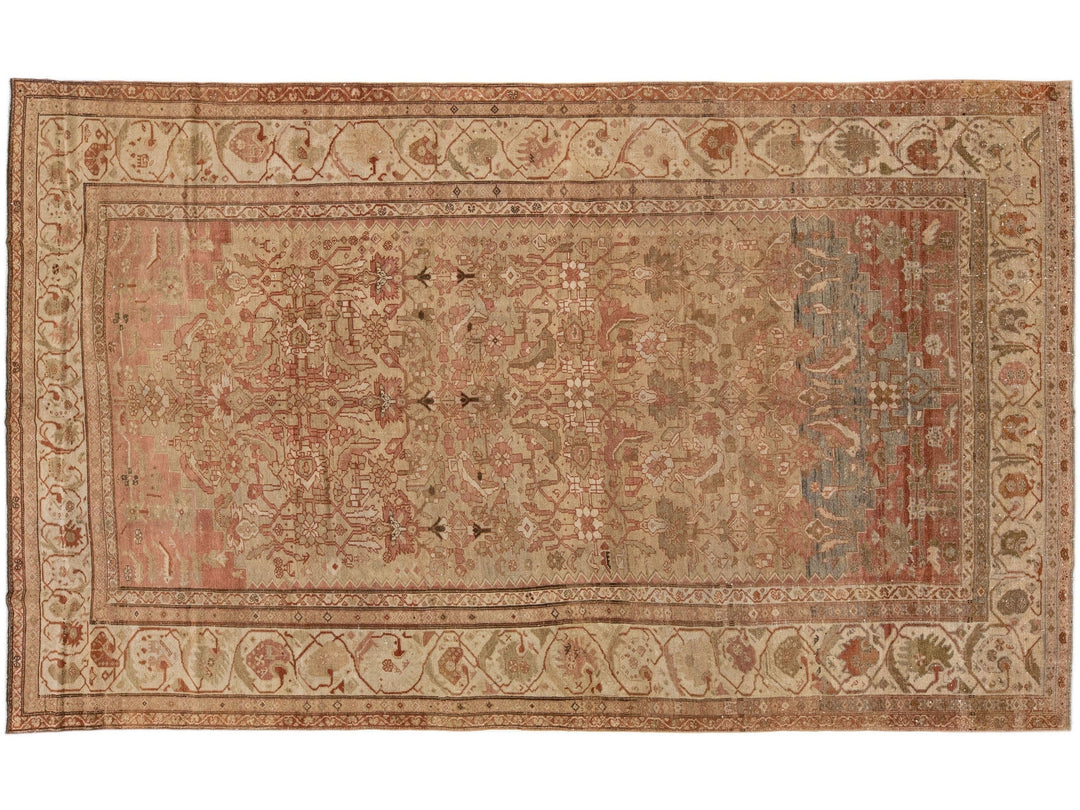 Antique Malayer Wool Rug 7 X 13