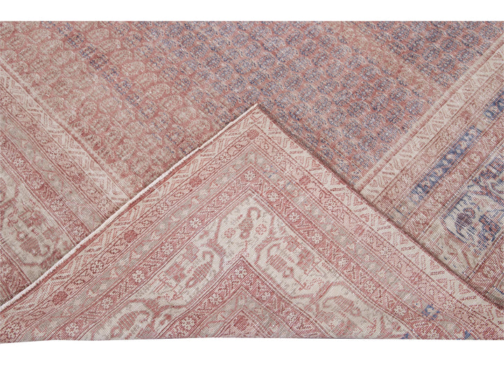 Vintage Turkish Deco Wool Rug 10 X 13