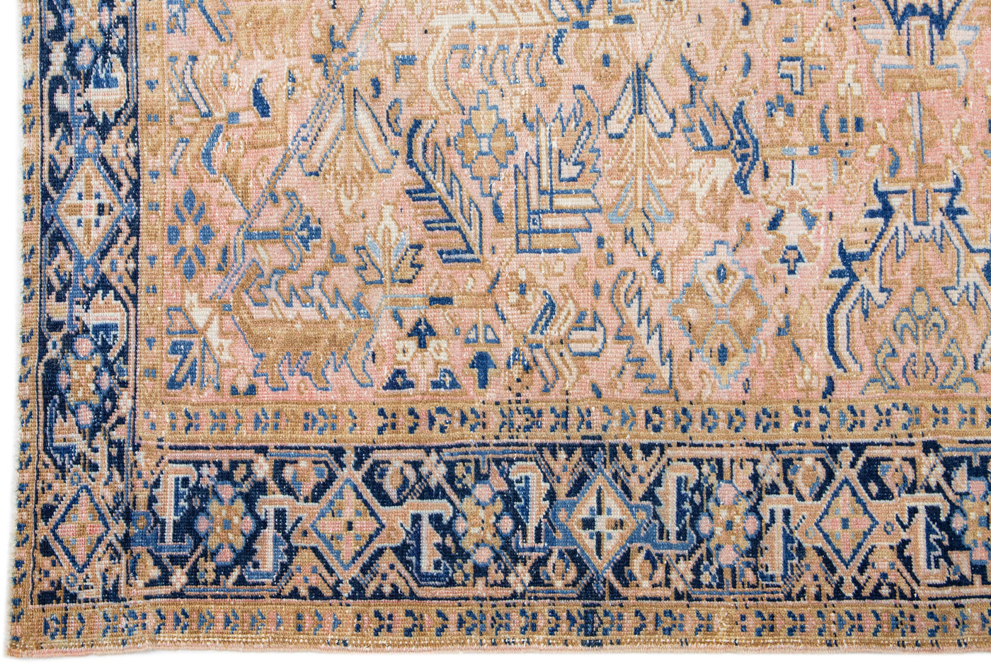 Antique Persian Heriz Wool Rug 8 X 10