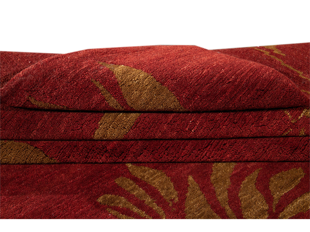 Modern Tibetan Wool Rug 9 X 12