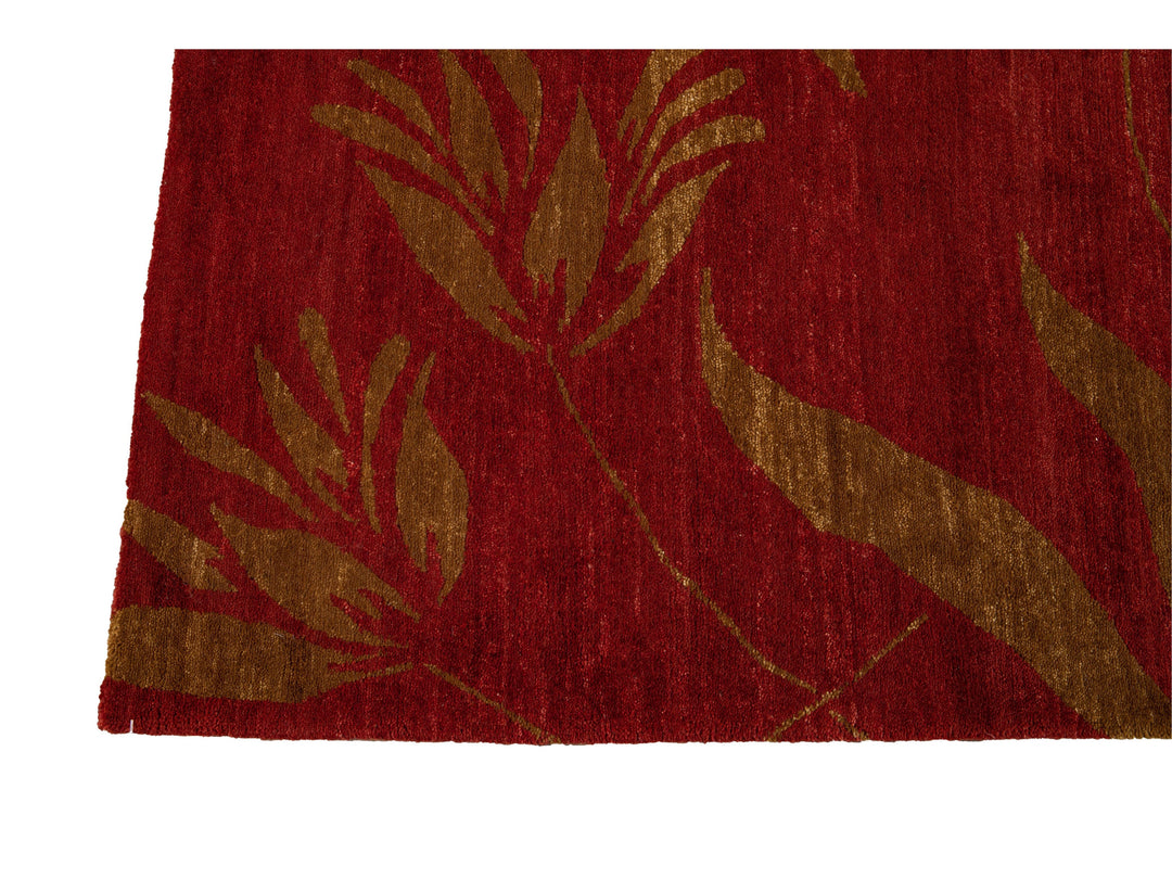 Modern Tibetan Wool Rug 9 X 12