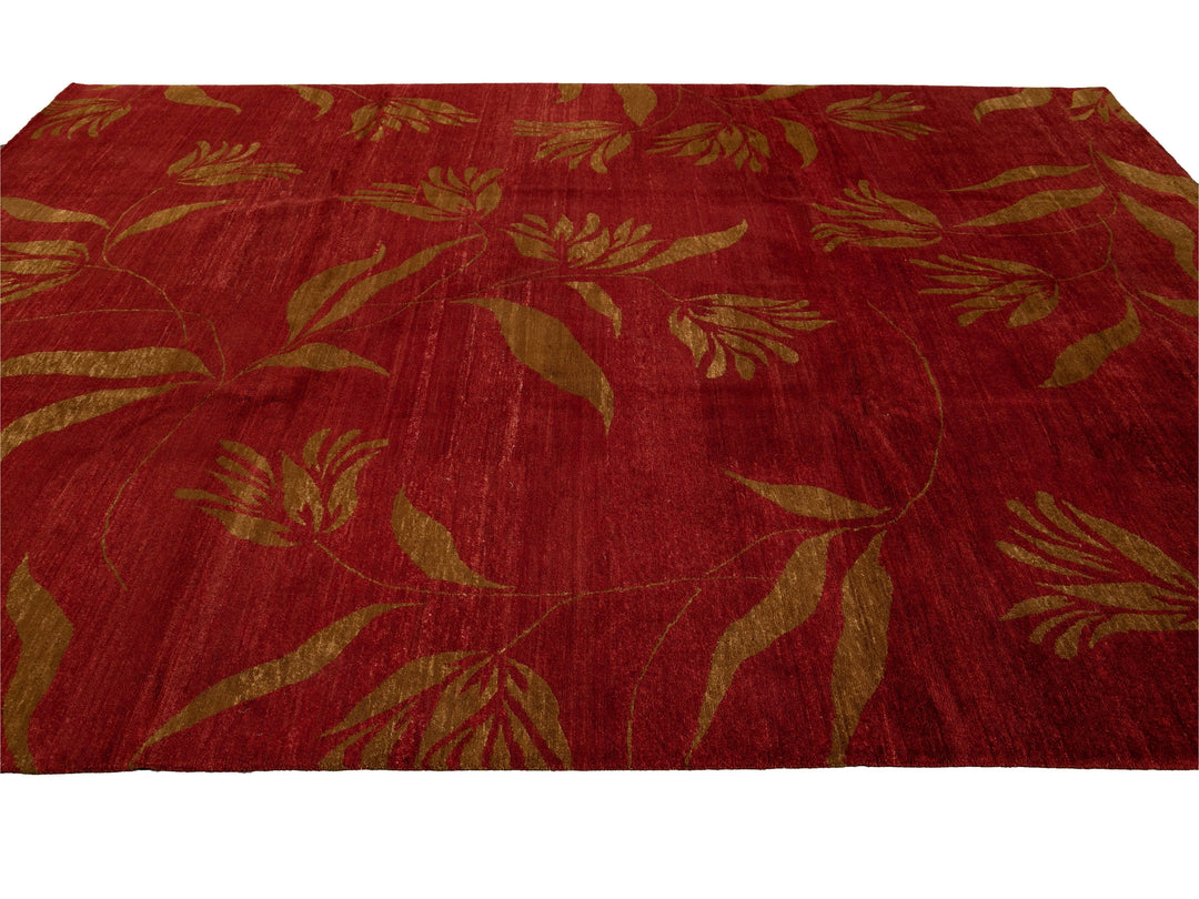 Modern Tibetan Wool Rug 9 X 12