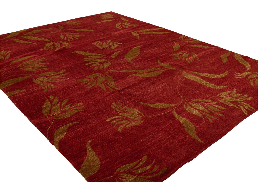 Modern Tibetan Wool Rug 9 X 12