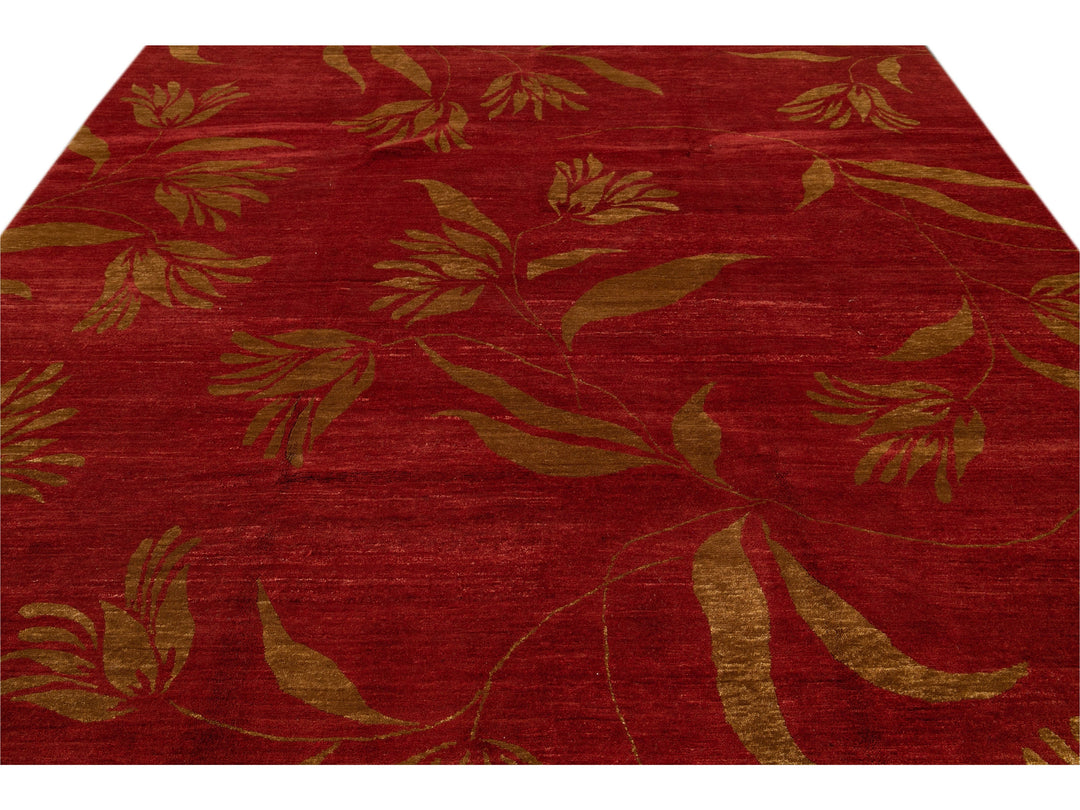 Modern Tibetan Wool Rug 9 X 12