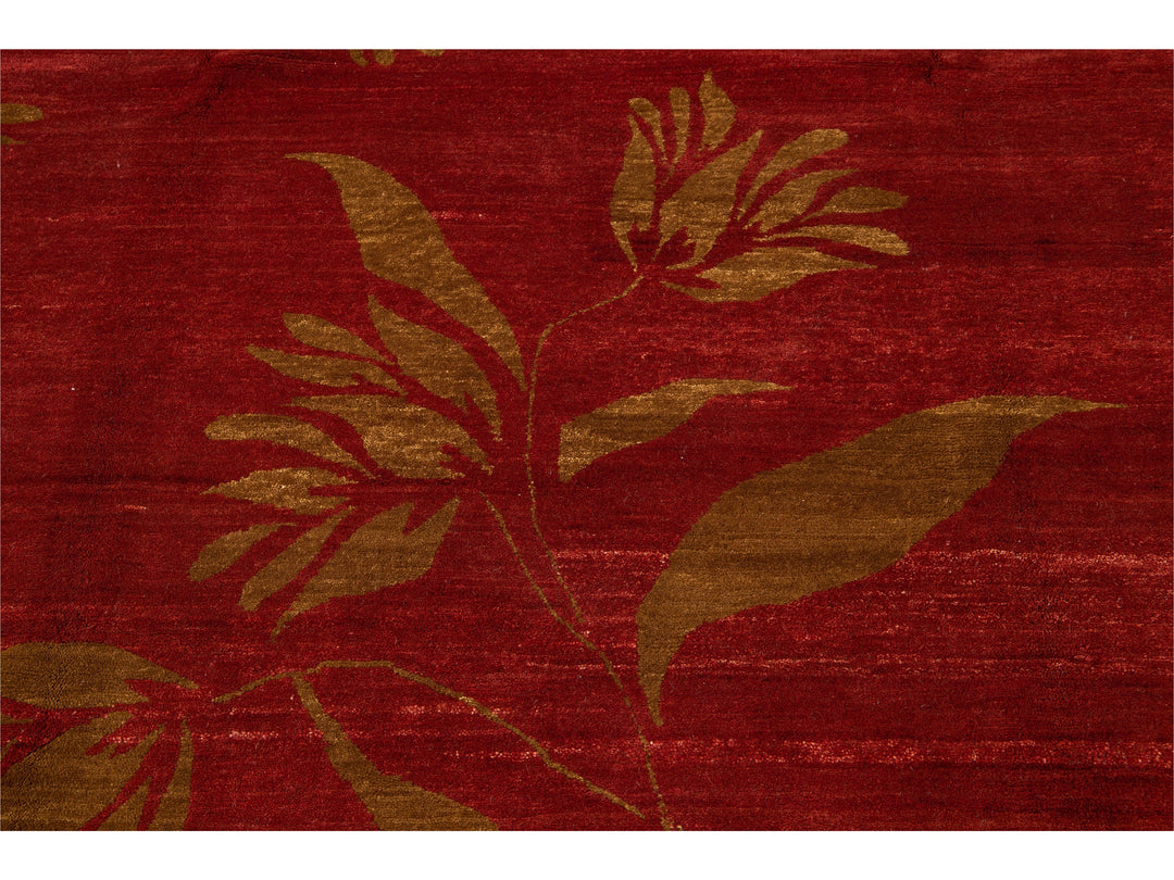 Modern Tibetan Wool Rug 9 X 12