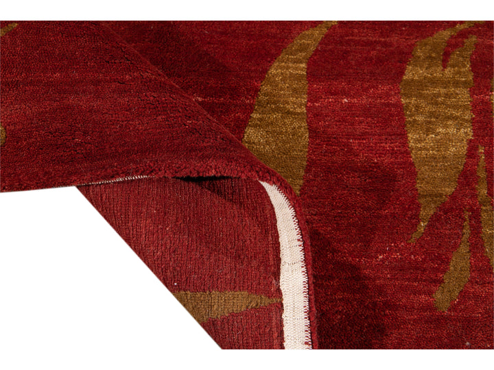 Modern Tibetan Wool Rug 9 X 12