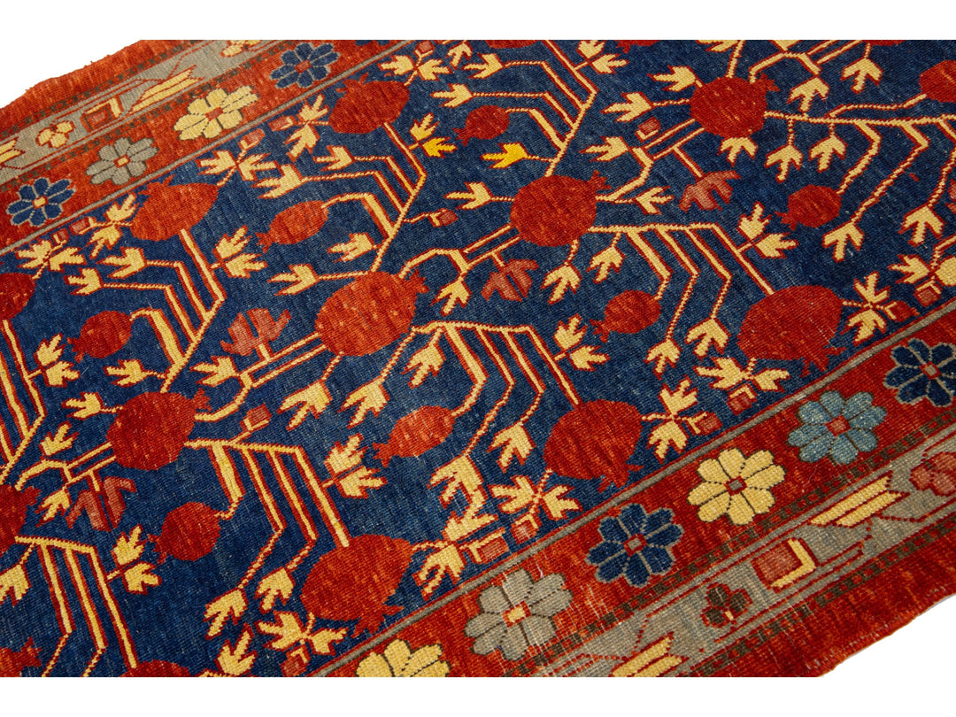 Modern Khotan Wool Rug 4 X 8