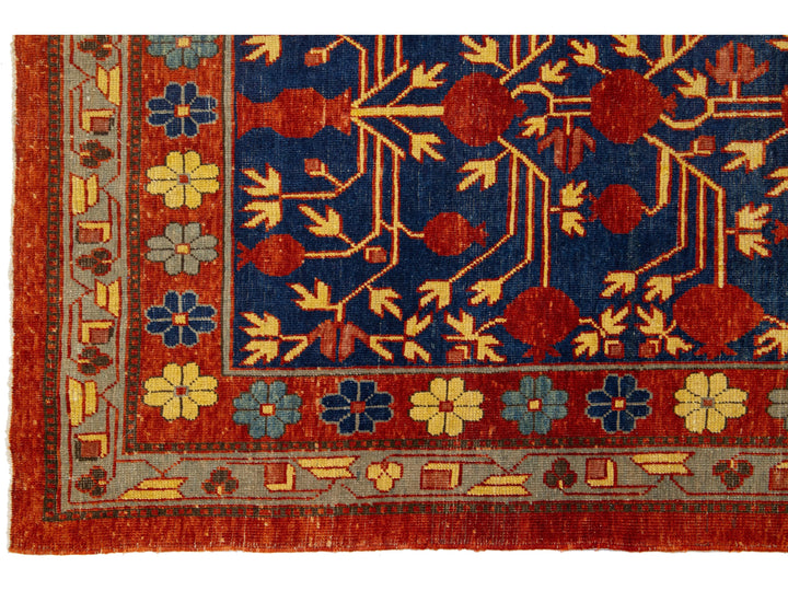 Modern Khotan Wool Rug 4 X 8